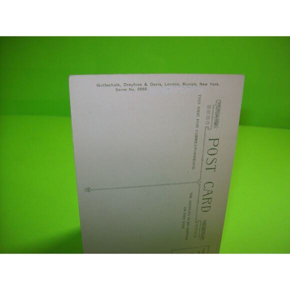 Halloween Postcard Gottschalk Victorian Woman JOL Original Dreyfuss 2662 Unused - Picture 6 of 7